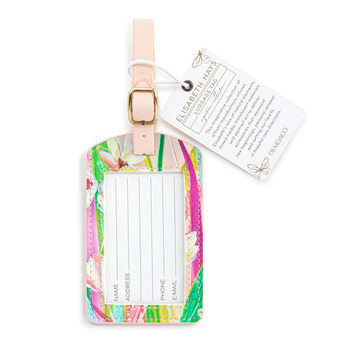 Floral Luggage Tag