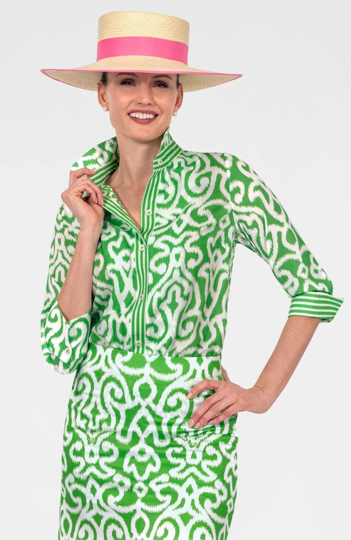 Boyfriend Cotton Shirt - Arabesque