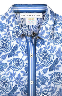 Boyfriend Shirt - Smell The Roses