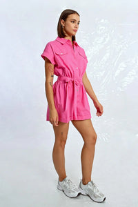 BUTTONED PLAYSUIT