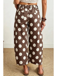 Polka Dot Ankle Length Casual Shift Jeans