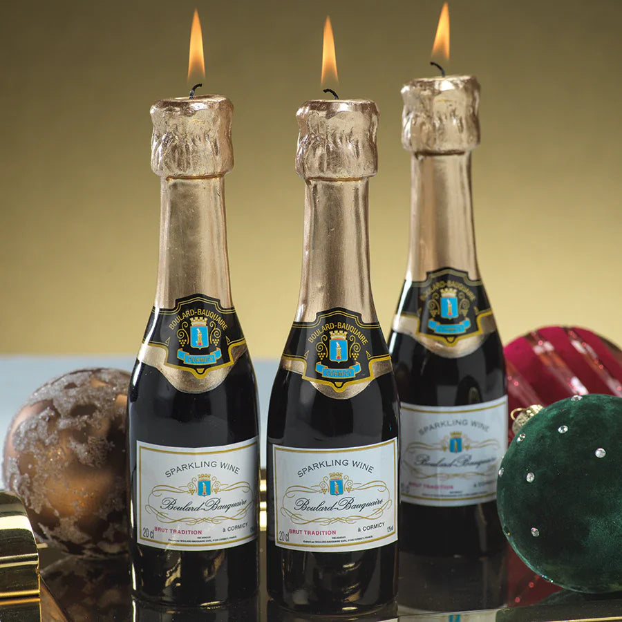 Mini Champagne Bottle Candle