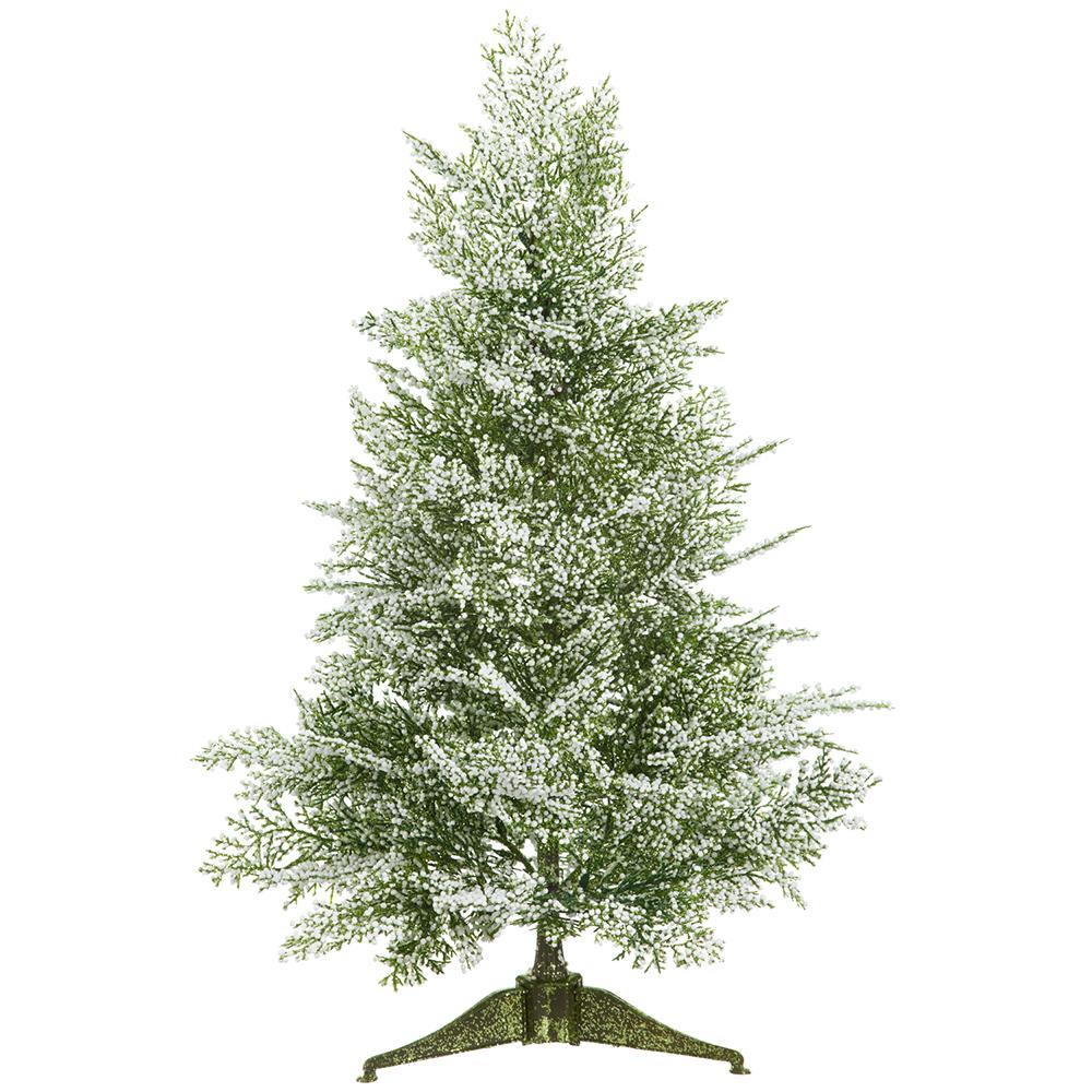 Glittered Mini Berry Tree  Green White