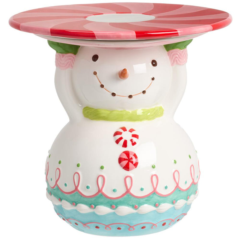 10.5" Snowman Cake Plate  Mixed