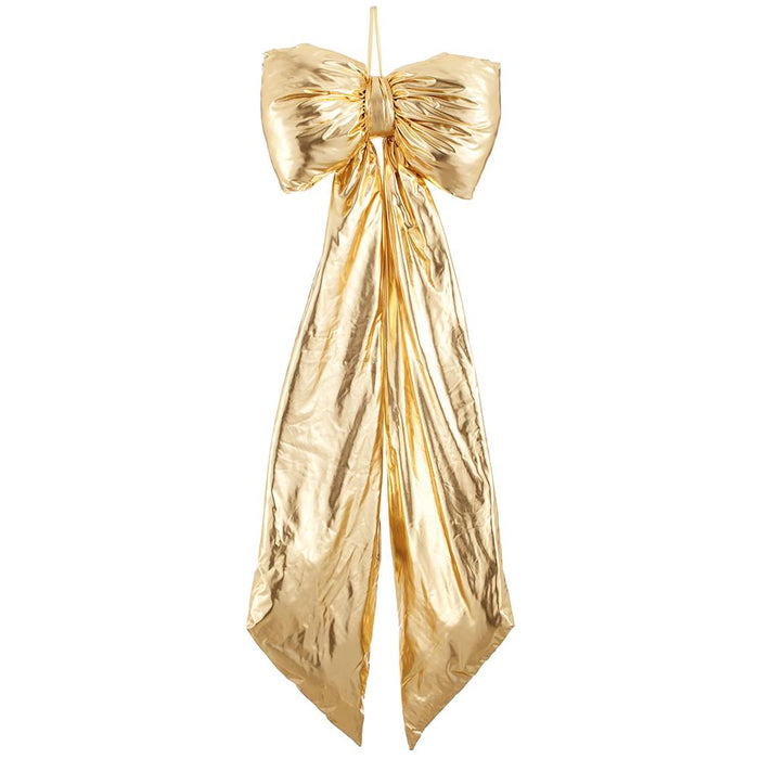 67" Metallic Bow  Gold