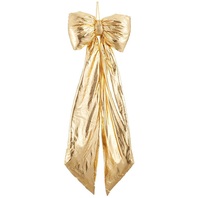 67" Metallic Bow  Gold