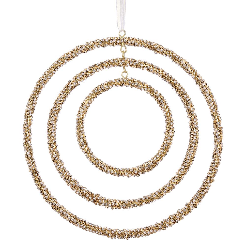 8" Diamond Ring x3 Ornament