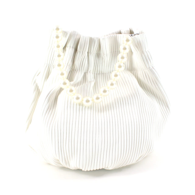 Drawstring Bag/ Pleated