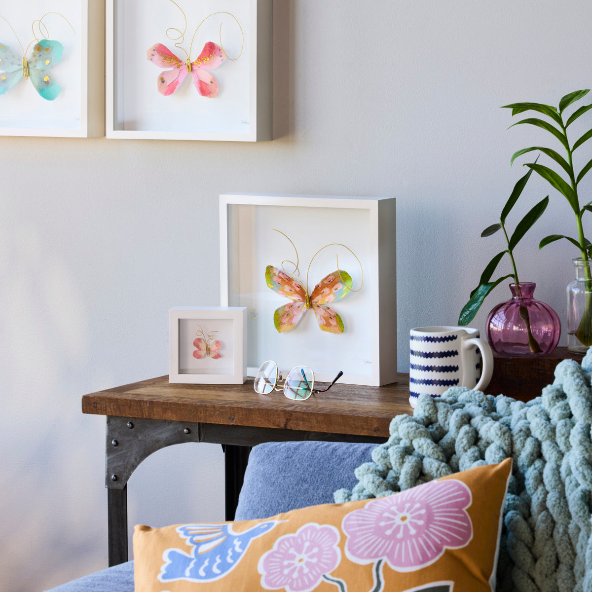 Butterfly Wall Art - 10"sq