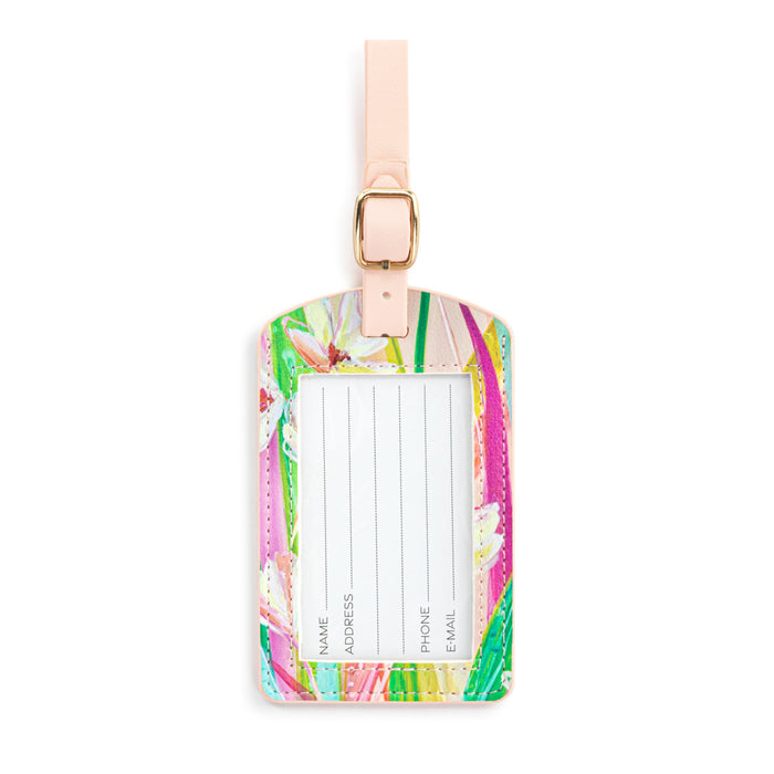 Floral Luggage Tag