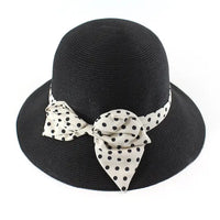 Sweet Sky Straw Hat W/Bowtie