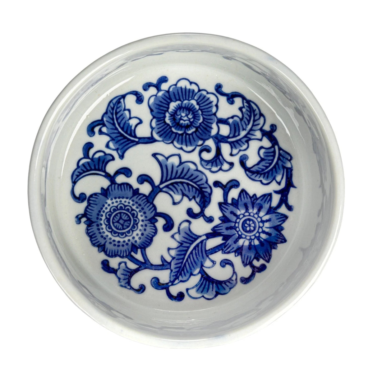 30 oz./3-3/4 Cup Stoneware Pet Bowl w/ Floral Design