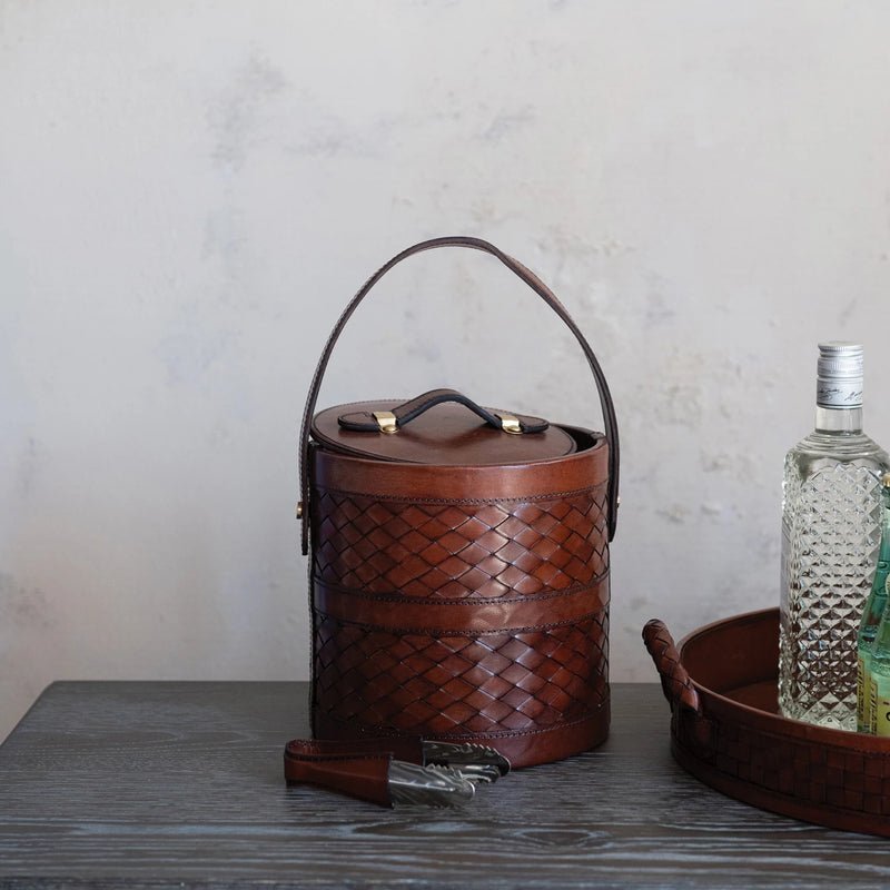 Removable Stainless Steel Ice Bucket with Tongs