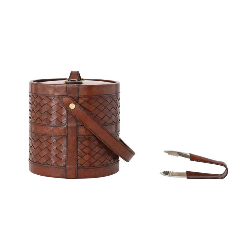 Removable Stainless Steel Ice Bucket with Tongs