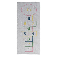 3' x 7' Cotton Tufted Hopscotch Printed Rug