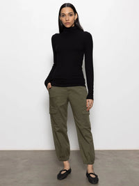 Essential Turtleneck Top Black