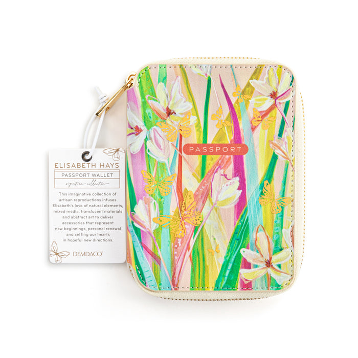 Floral Passport RFID Wallet - 4x6in