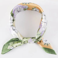 Summer Dreams Olive Square Satin Scarf