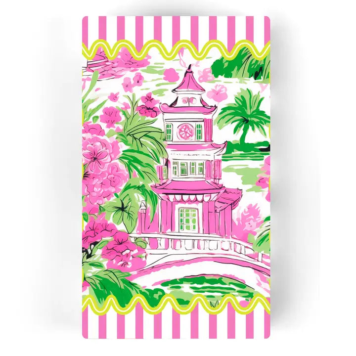 Chinoiserie Gingham Pink Napkins