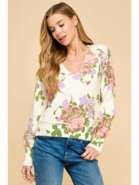 Floral Printed Sweatshirt