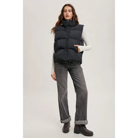 Zipper Front Puffer Vest