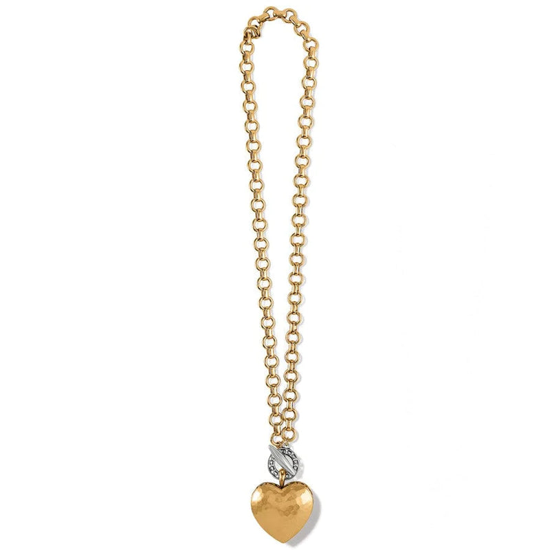 Inner Circle Heart Toggle Necklace