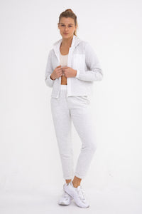 Cotton-Blend Textured Pant