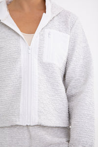 Cotton Blend Textured Jacket