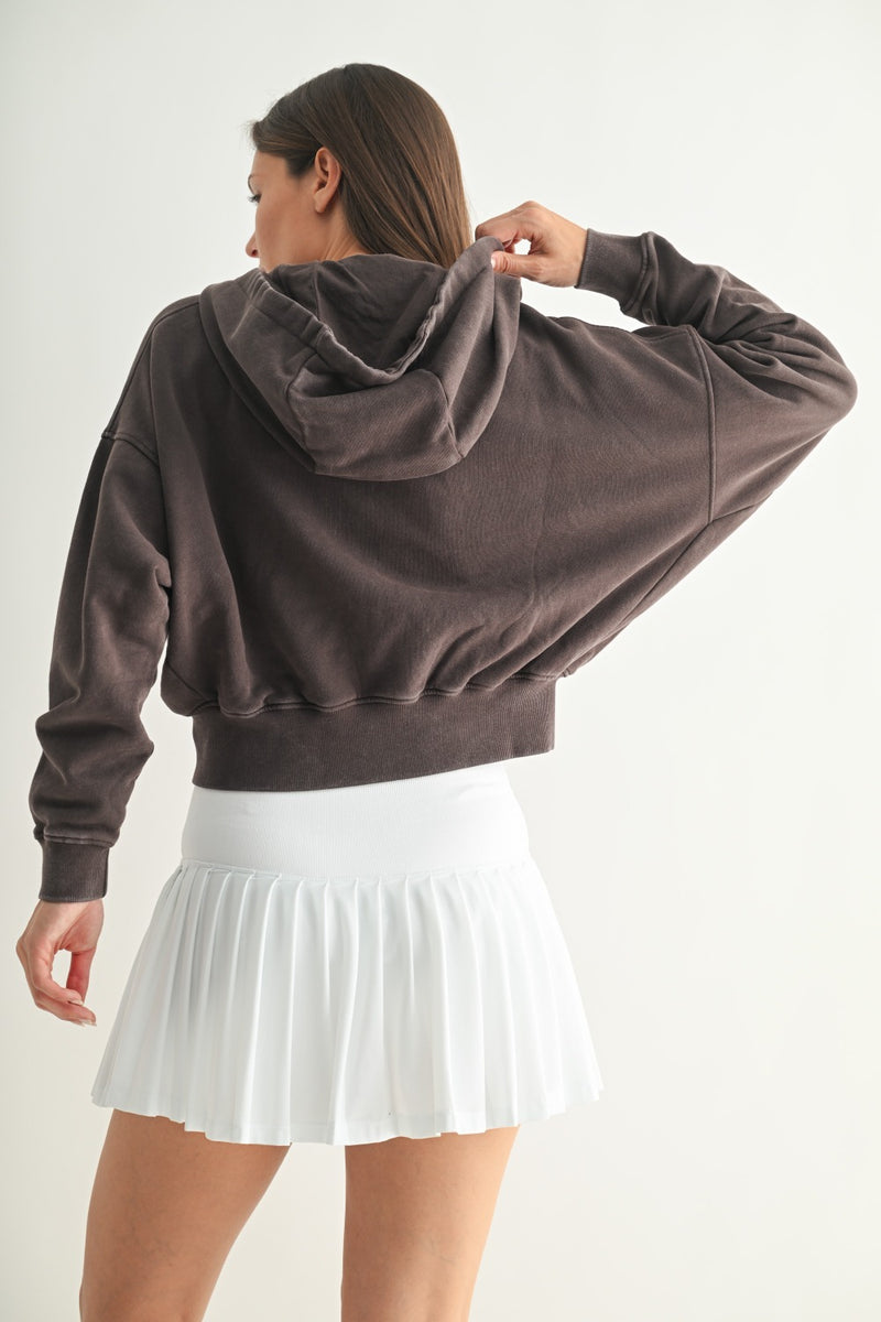 Urban Ease Mineral Wash Cotton Hoodie