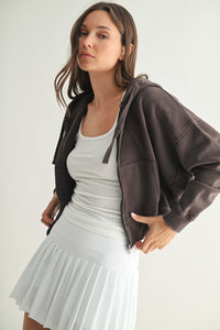 Urban Ease Mineral Wash Cotton Hoodie
