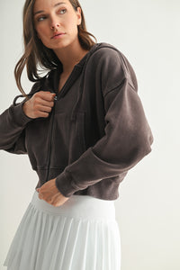 Urban Ease Mineral Wash Cotton Hoodie