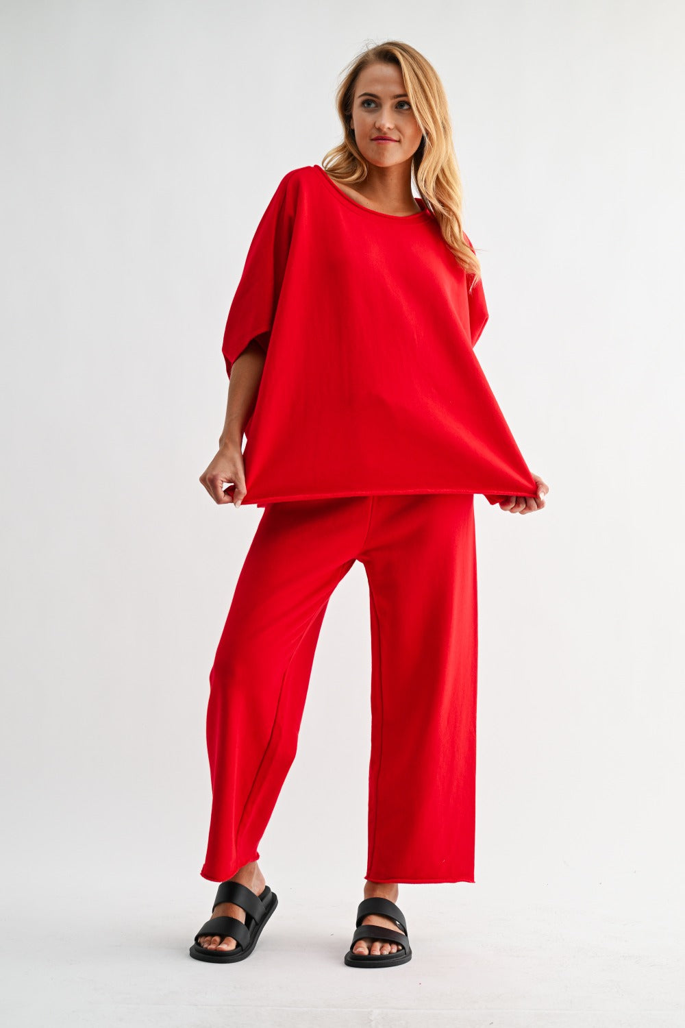 Malibu Wide-Leg Fleece Pants
