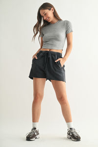 Mineral Wash Luxe Shorts