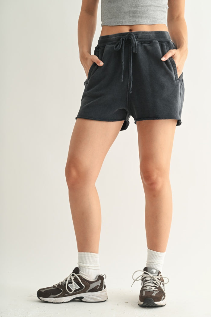 Mineral Wash Luxe Shorts