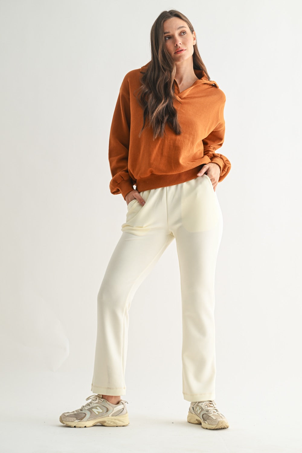 Modal Blend High-Waist Pants