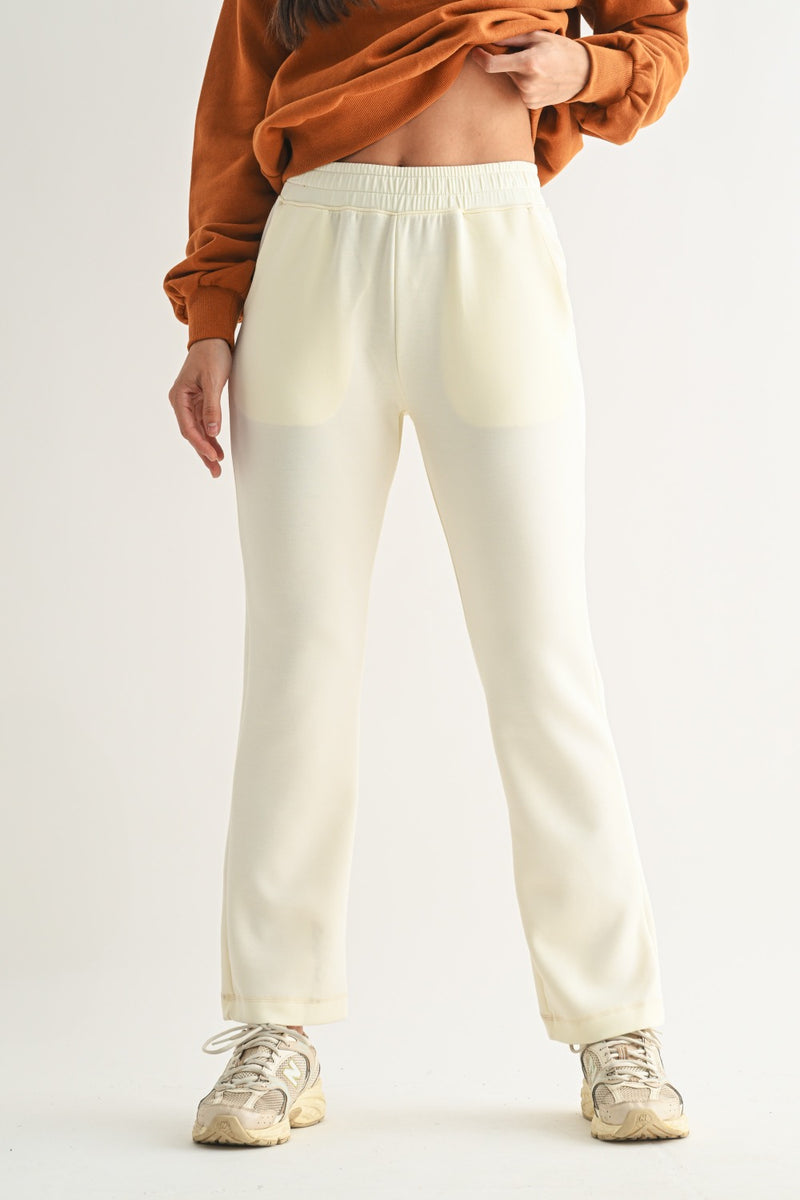 Modal Blend High-Waist Pants