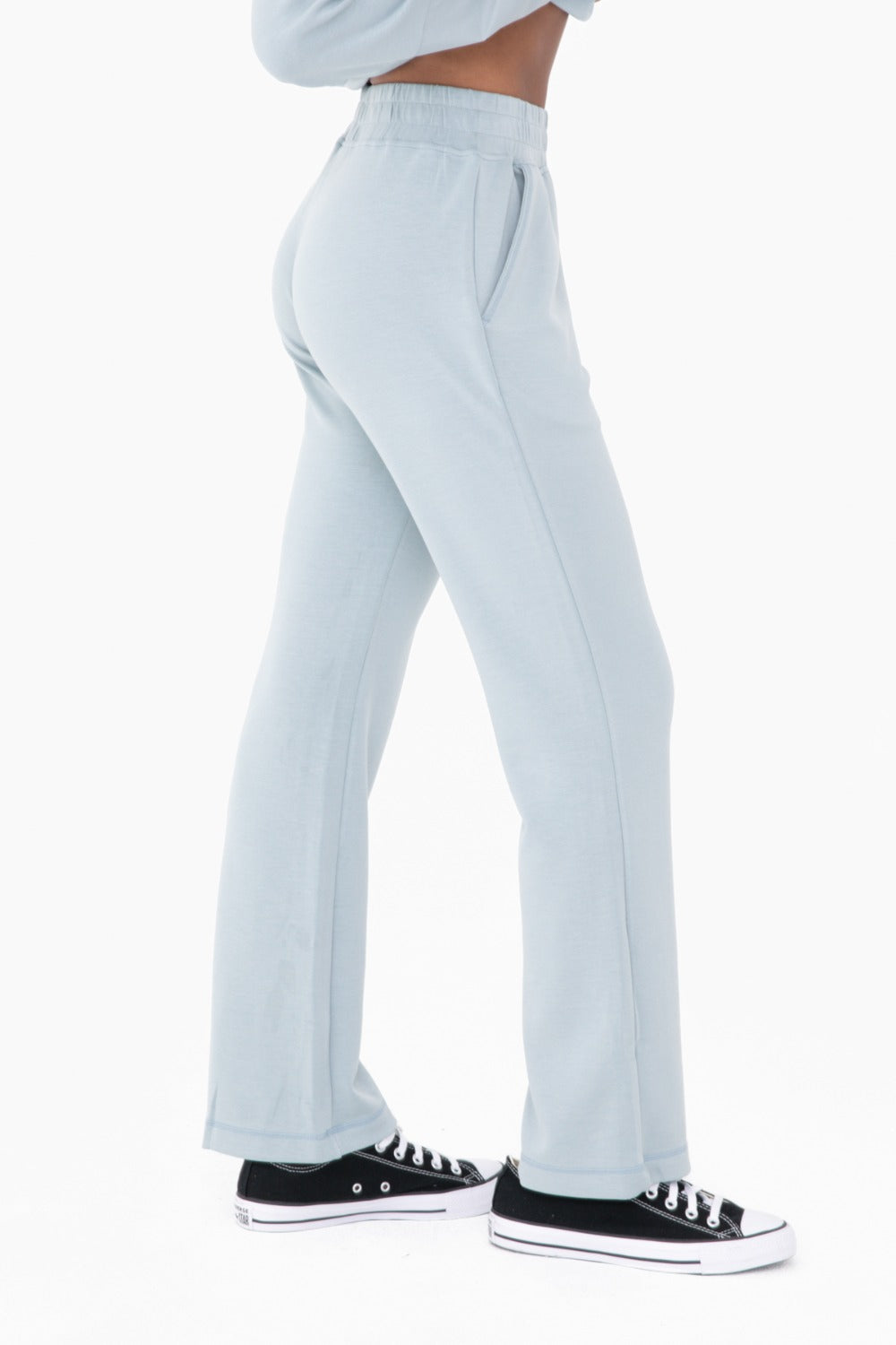 Modal Blend High-Waist Pants