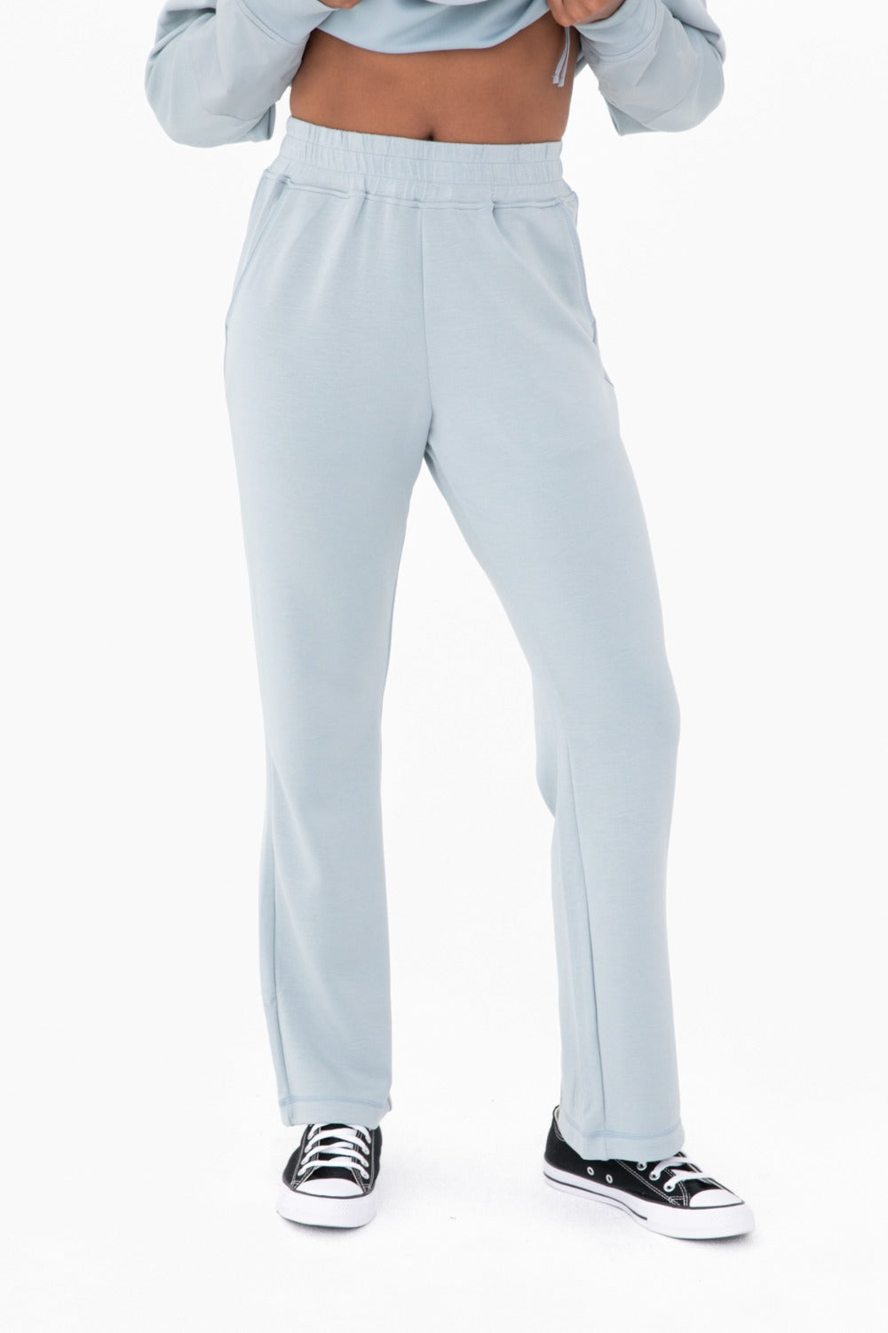 Modal Blend High-Waist Pants