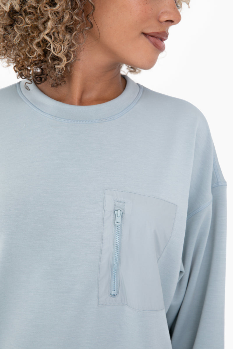 Modal-Blend Crewneck Pullover