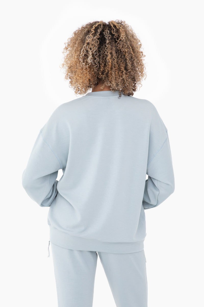 Modal-Blend Crewneck Pullover