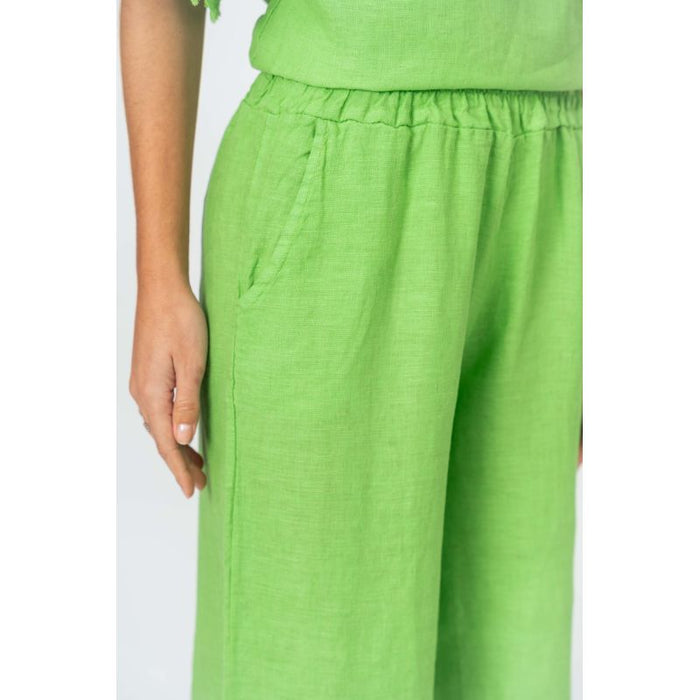 LINEN PANT LACE BOTTOM