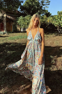 LONG SATIN DRESS