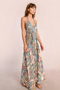 LONG SATIN DRESS