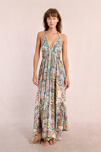LONG SATIN DRESS
