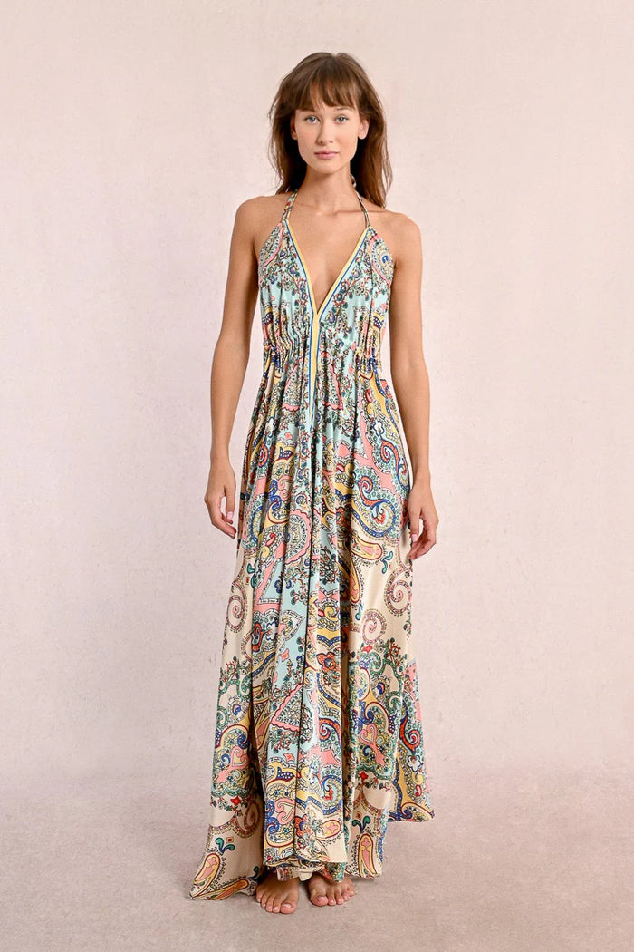 LONG SATIN DRESS