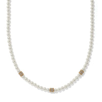 Meridian Petite Pearl Station Necklace