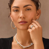 Meridian Petite Pearl Station Necklace