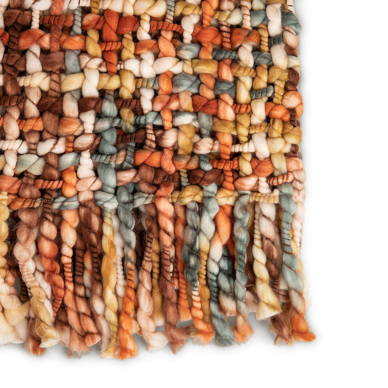 Your Journey Terracotta Woven Throw Blanket 38" x 50"