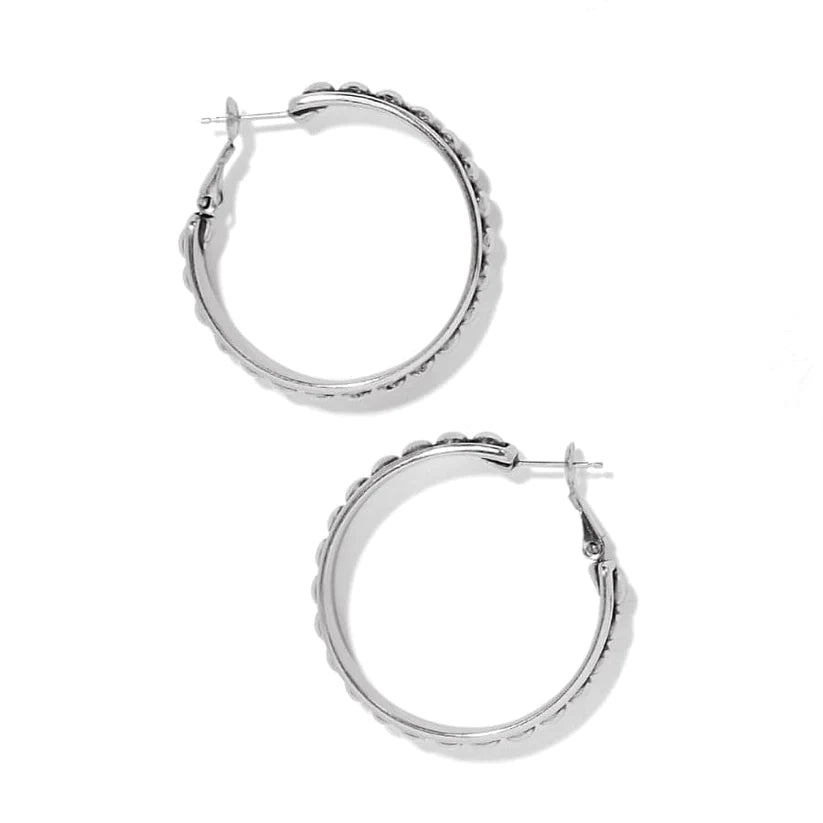 Pretty Tough Stud Large Lever back Hoop Earrings