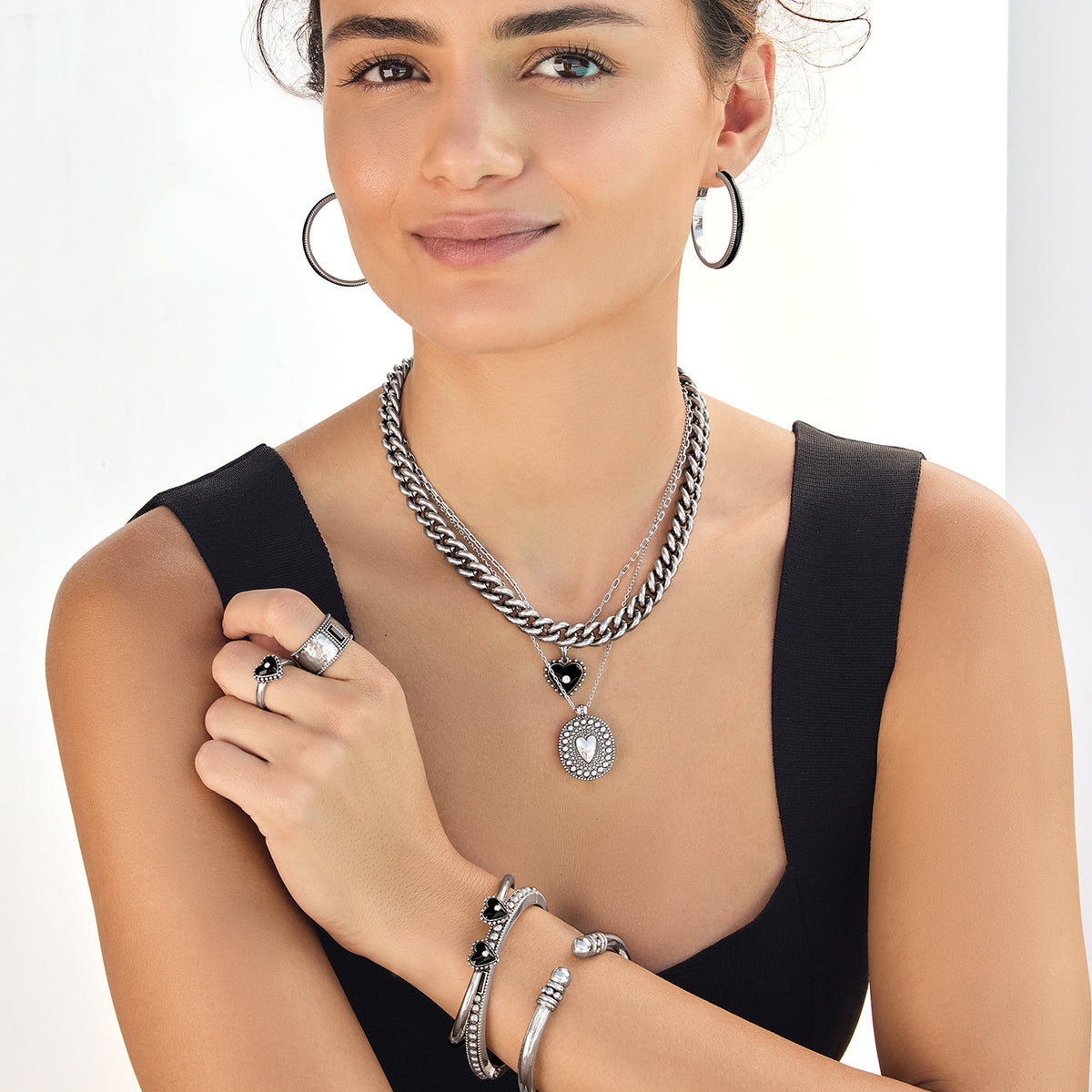 Pretty Tough Amour Heart Necklace
